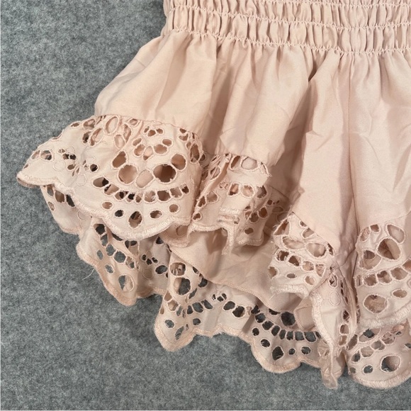 WINSTON WHITE 2 Piece Set Size M/L Womens Pink Shorts & Top Eyelet Summer - Picture 11 of 15